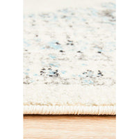 Salerno 1631 White Multi Colour Transitional Medallion Patterned Rug - Rugs Of Beauty - 7