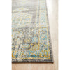 Salerno 1633 Grey Multi Colour Distressed Transitional Medallion Patterned Runner Rug - Rugs Of Beauty - 8