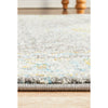 Salerno 1633 Grey Multi Colour Distressed Transitional Medallion Patterned Runner Rug - Rugs Of Beauty - 6
