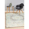 Salerno 1633 Grey Multi Colour Distressed Transitional Medallion Patterned Rug - Rugs Of Beauty - 2