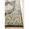 Salerno 1634 Charcoal Grey Multi Colour Transitional Medallion Patterned Runner Rug - Rugs Of Beauty - 7