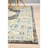 Salerno 1634 Charcoal Grey Multi Colour Transitional Medallion Patterned Rug - Rugs Of Beauty - 6