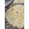 Salerno 1634 Charcoal Grey Multi Colour Transitional Medallion Patterned Rug - Rugs Of Beauty - 5