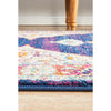 Salerno 1635 Blue Purple Multi Colour Transitional Medallion Patterned Runner Rug - Rugs Of Beauty - 5