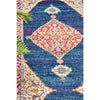Salerno 1635 Blue Purple Multi Colour Transitional Medallion Patterned Runner Rug - Rugs Of Beauty - 7