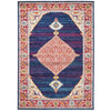 Salerno 1635 Blue Purple Multi Colour Transitional Medallion Patterned Rug - Rugs Of Beauty - 1