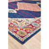 Salerno 1635 Blue Purple Multi Colour Transitional Medallion Patterned Rug - Rugs Of Beauty - 8