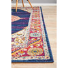 Salerno 1635 Blue Purple Multi Colour Transitional Medallion Patterned Rug - Rugs Of Beauty - 6
