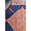Salerno 1635 Blue Purple Multi Colour Transitional Medallion Patterned Rug - Rugs Of Beauty - 5
