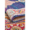 Salerno 1635 Blue Purple Multi Colour Transitional Medallion Patterned Rug - Rugs Of Beauty - 9
