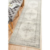 Salerno 1636 Silver Grey Multi Colour Transitional Medallion Patterned Runner Rug - Rugs Of Beauty - 2
