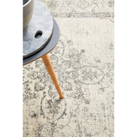 Salerno 1636 Silver Grey Multi Colour Transitional Medallion Patterned Rug - Rugs Of Beauty - 5
