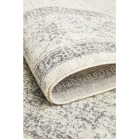 Salerno 1636 Silver Grey Multi Colour Transitional Medallion Patterned Rug - Rugs Of Beauty - 9