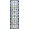 Salerno 1637 Blue Multi Colour Transitional Patterned Runner Rug - Rugs Of Beauty - 1