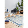 Salerno 1637 Blue Multi Colour Transitional Patterned Rug - Rugs Of Beauty - 2