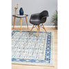 Salerno 1637 Blue Multi Colour Transitional Patterned Rug - Rugs Of Beauty - 3