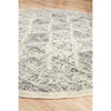 Salerno 1638 Grey Multi Colour Transitional Diamond Patterned Round Rug - Rugs Of Beauty - 7