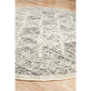 Salerno 1638 Grey Multi Colour Transitional Diamond Patterned Round Rug - Rugs Of Beauty - 7