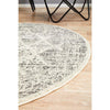 Salerno 1638 Grey Multi Colour Transitional Diamond Patterned Round Rug - Rugs Of Beauty - 5