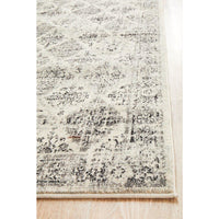 Salerno 1638 Grey Multi Colour Transitional Diamond Patterned Runner Rug - Rugs Of Beauty - 8