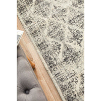 Salerno 1638 Grey Multi Colour Transitional Diamond Patterned Runner Rug - Rugs Of Beauty - 6