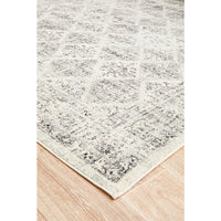Salerno 1638 Grey Multi Colour Transitional Diamond Patterned Rug - Rugs Of Beauty - 8