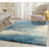 Calais Abstract Watercolour Blue Beige Grey Patterned Rug - Rugs Of Beauty - 3
