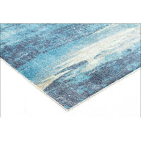 Calais Abstract Watercolour Blue Beige Grey Patterned Rug - Rugs Of Beauty - 5