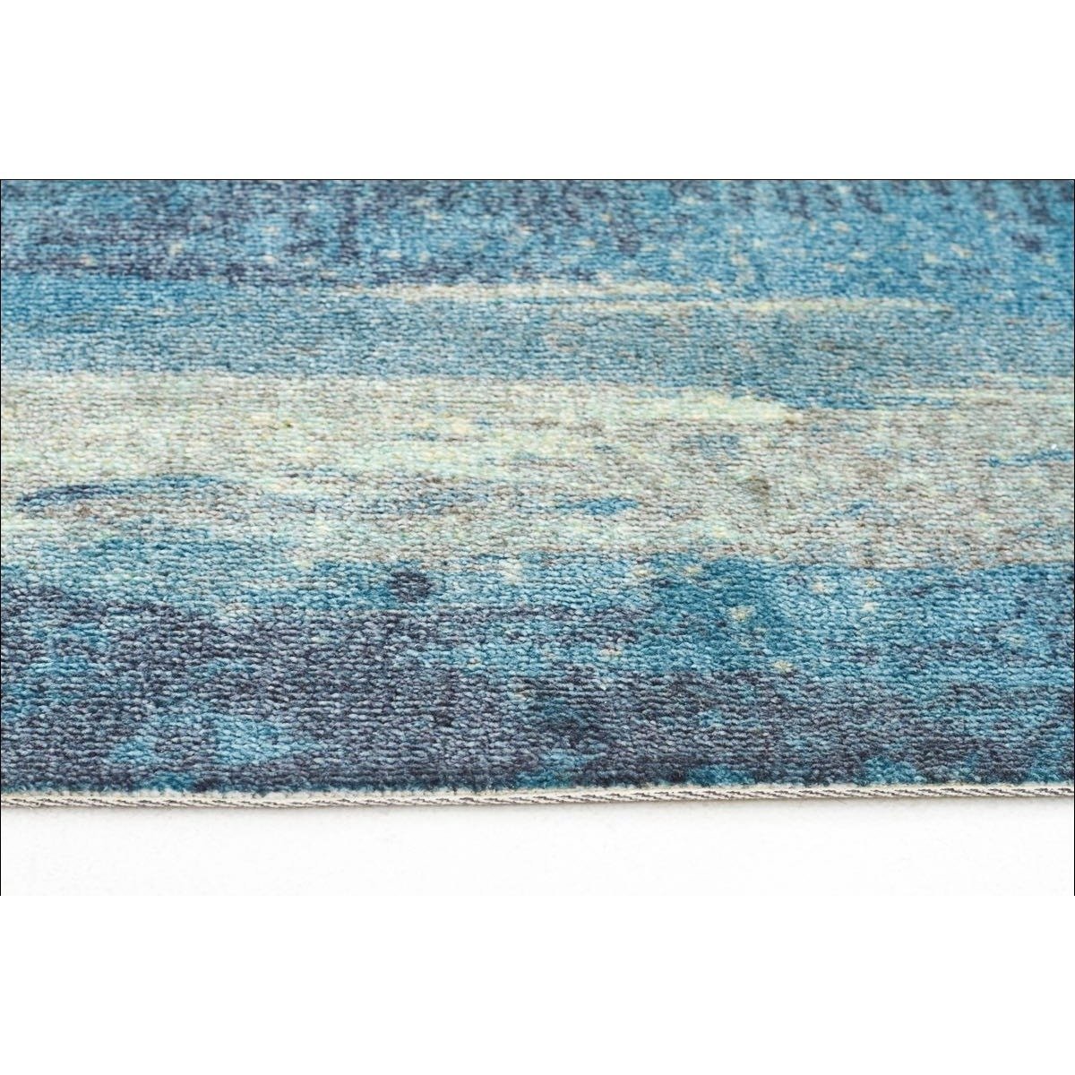 Calais Abstract Watercolour Blue Beige Grey Patterned Rug – Rugs Of Beauty