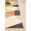 Calais Orange Multi Coloured Geometric Squares Triangles Modern Rug - Rugs Of Beauty - 7