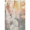 Calais Water Colour Blue Rust Modern Abstract Rug - Rugs Of Beauty - 1