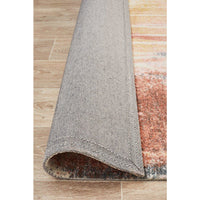 Calais Water Colour Blue Rust Modern Abstract Rug - Rugs Of Beauty - 7