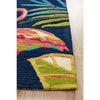 Florence 1531 Navy Floral Flamingo Toucan Birds Patterned Outdoor Modern Rug - Rugs Of Beauty - 4