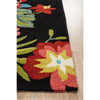 Florence 1532 Black Multi Coloured Floral Patterned Outdoor Modern Rug - Rugs Of Beauty - 4