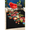 Florence 1532 Black Multi Coloured Floral Patterned Outdoor Modern Rug - Rugs Of Beauty - 2