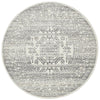 Kiruna 771 Silver Grey Modern Patterned Round Rug - Rugs Of Beauty - 1