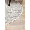 Kiruna 771 Silver Grey Modern Patterned Round Rug - Rugs Of Beauty - 6