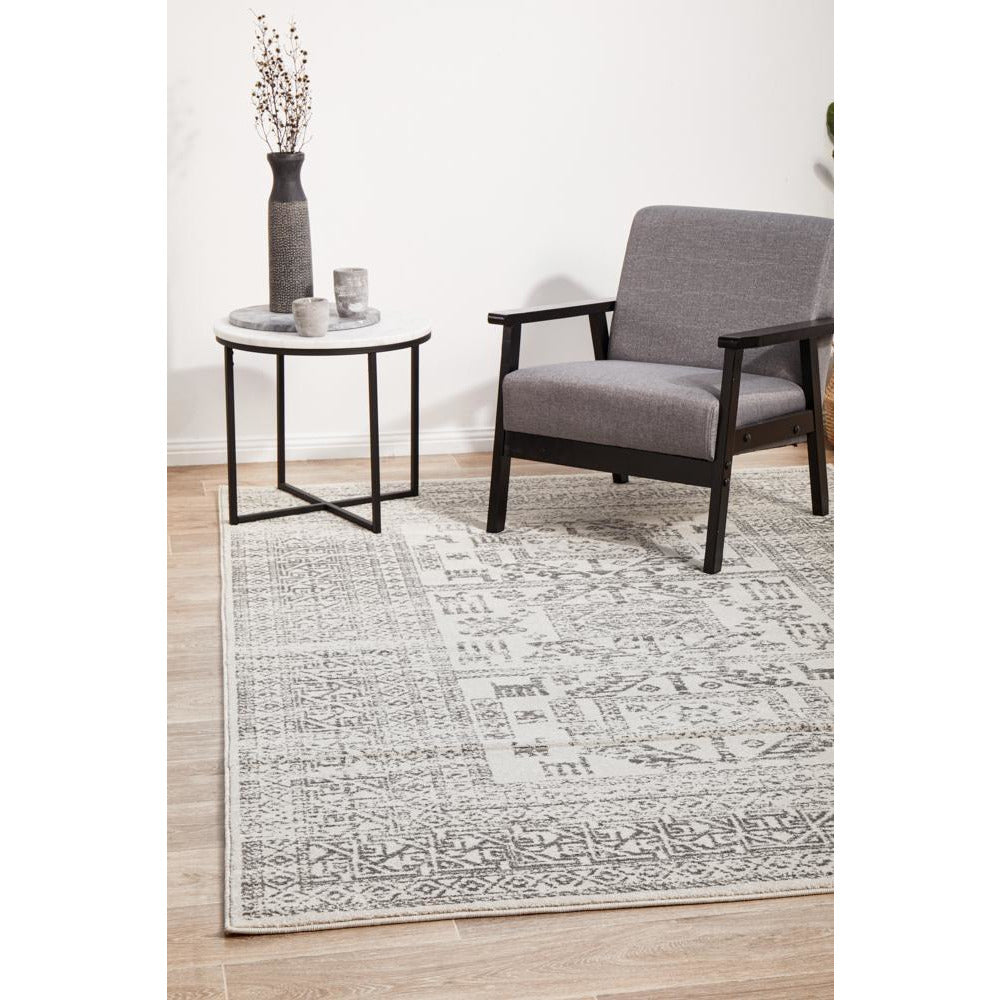 Kiruna 771 Silver Grey Modern Patterned Rug - Rugs Of Beauty - 2