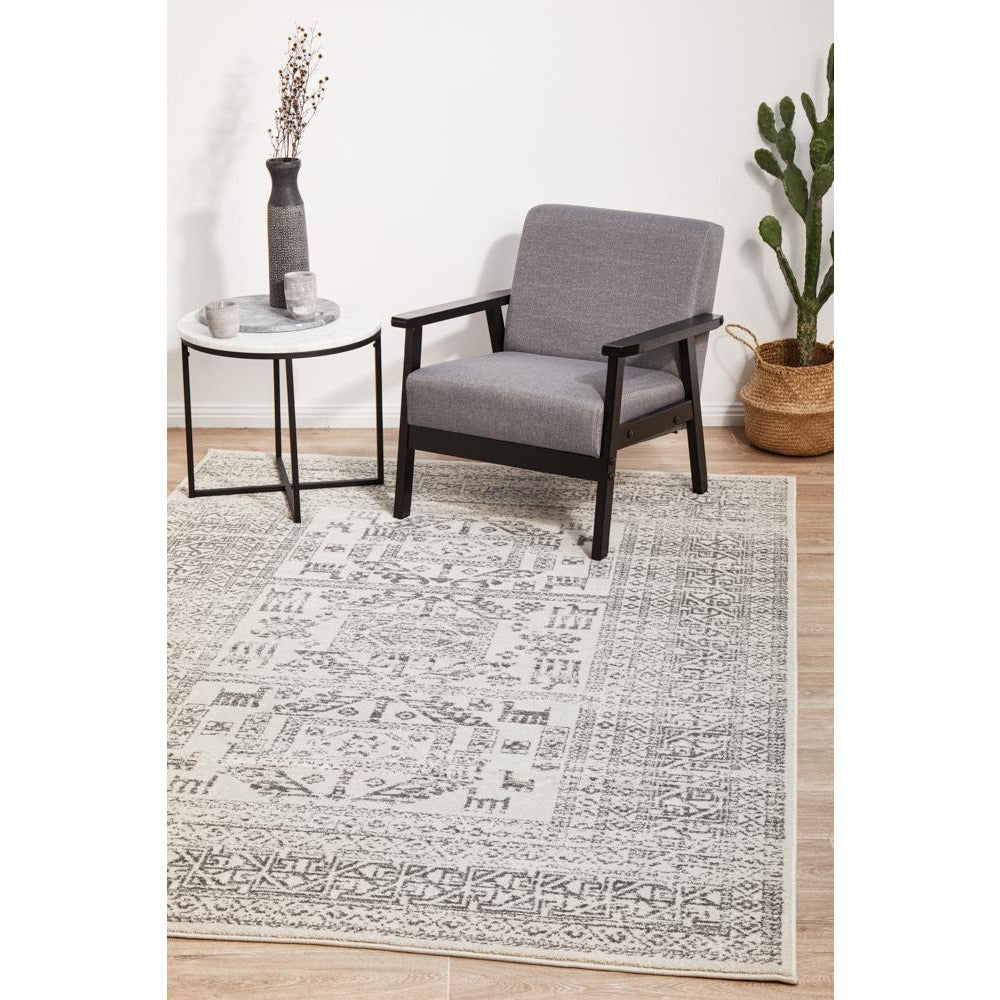 Kiruna 771 Silver Grey Modern Patterned Rug - Rugs Of Beauty - 4