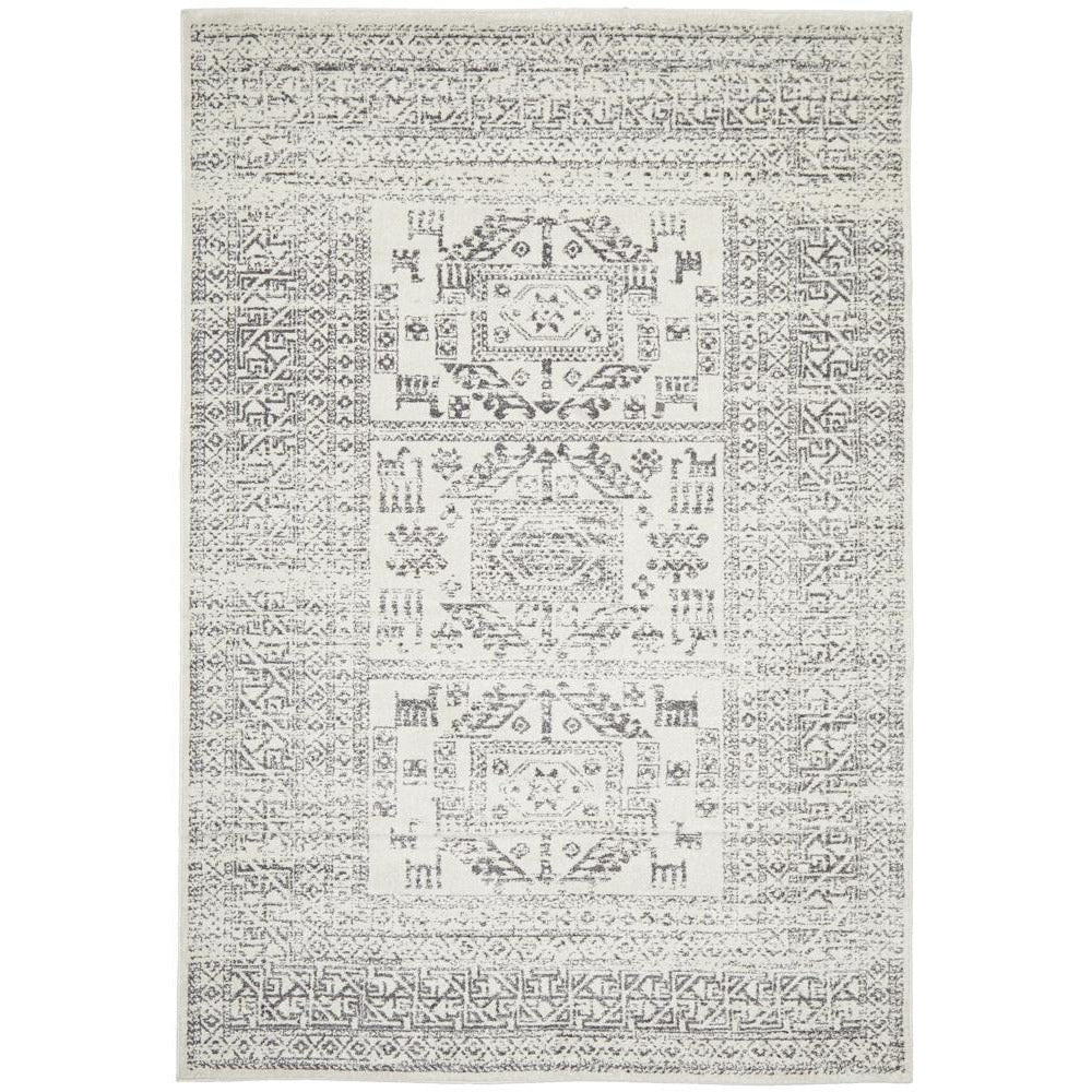 Kiruna 771 Silver Grey Modern Patterned Rug - Rugs Of Beauty - 1