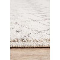 Kiruna 772 Silver Grey Cream Transitional Trellis Patterned Runner Rug - Rugs Of Beauty - 8