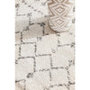Kiruna 772 Silver Grey Cream Transitional Trellis Patterned Runner Rug - Rugs Of Beauty - 5