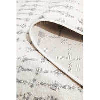 Kiruna 772 Silver Grey Cream Transitional Trellis Patterned Runner Rug - Rugs Of Beauty - 9