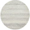 Kiruna 773 Silver Grey Cream Transitional Patterned Round Rug - Rugs Of Beauty - 1