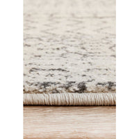 Kiruna 773 Silver Grey Cream Transitional Patterned Round Rug - Rugs Of Beauty - 8