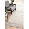 Kiruna 773 Silver Grey Cream Transitional Patterned Runner Rug - Rugs Of Beauty - 2