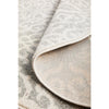 Kiruna 774 Silver Grey Cream Transitional Floral Trellis Patterned Round Rug - Rugs Of Beauty - 9