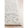 Kiruna 774 Silver Grey Cream Transitional Floral Trellis Patterned Runner Rug - Rugs Of Beauty - 7