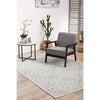 Kiruna 774 Silver Grey Cream Transitional Floral Trellis Patterned Rug - Rugs Of Beauty - 3