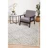 Kiruna 774 Silver Grey Cream Transitional Floral Trellis Patterned Rug - Rugs Of Beauty - 4